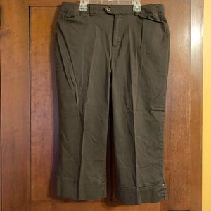 Chocolate Brown Christopher & Banks Capris
